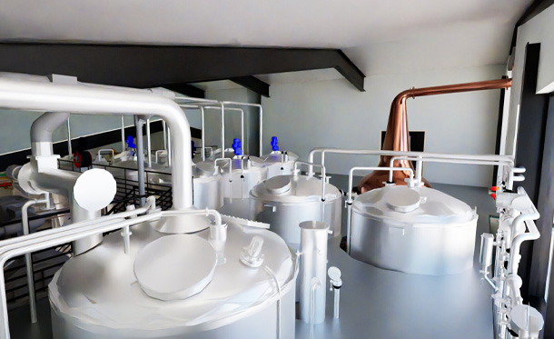 Benbecula Distillery vats