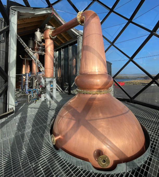 Benbecula Distillery installation