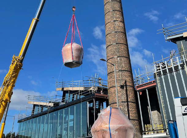Rosebank whisky distillery building